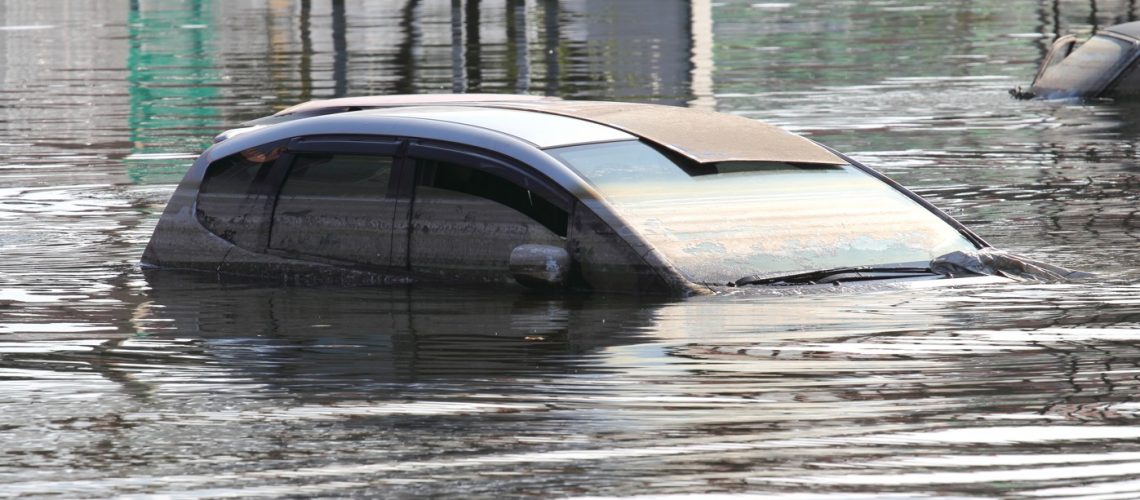 flooded vehicle